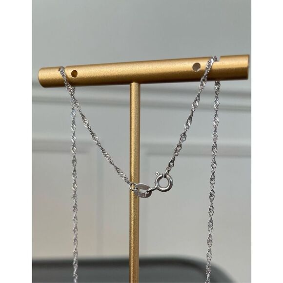 Jeulia 925 Silver Double Heart Pendant Necklace Amethyst CZ Stone Pendant - Picture 4 of 5